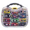 Collections Etc 24-Piece Die Cast Racing Cars with Case Set